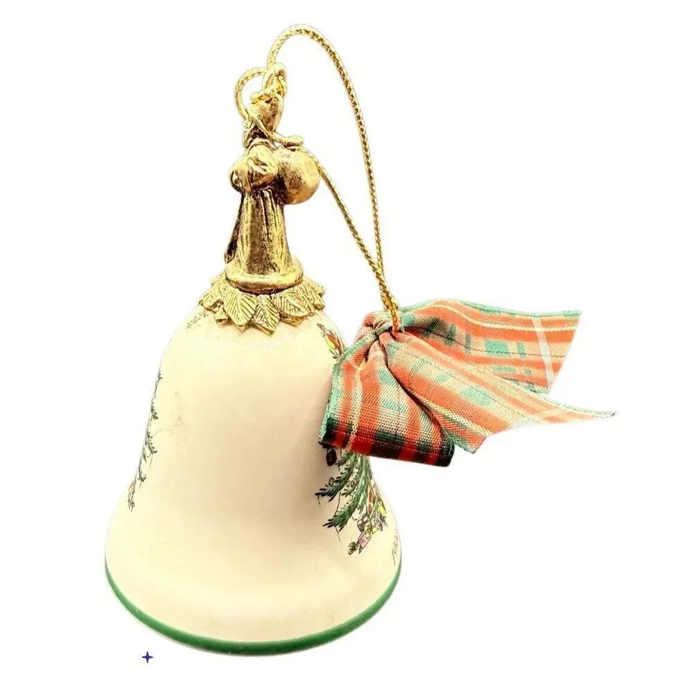 Spode Christmas Tree 1999 Annual Bell Ornament Collectible Vintage